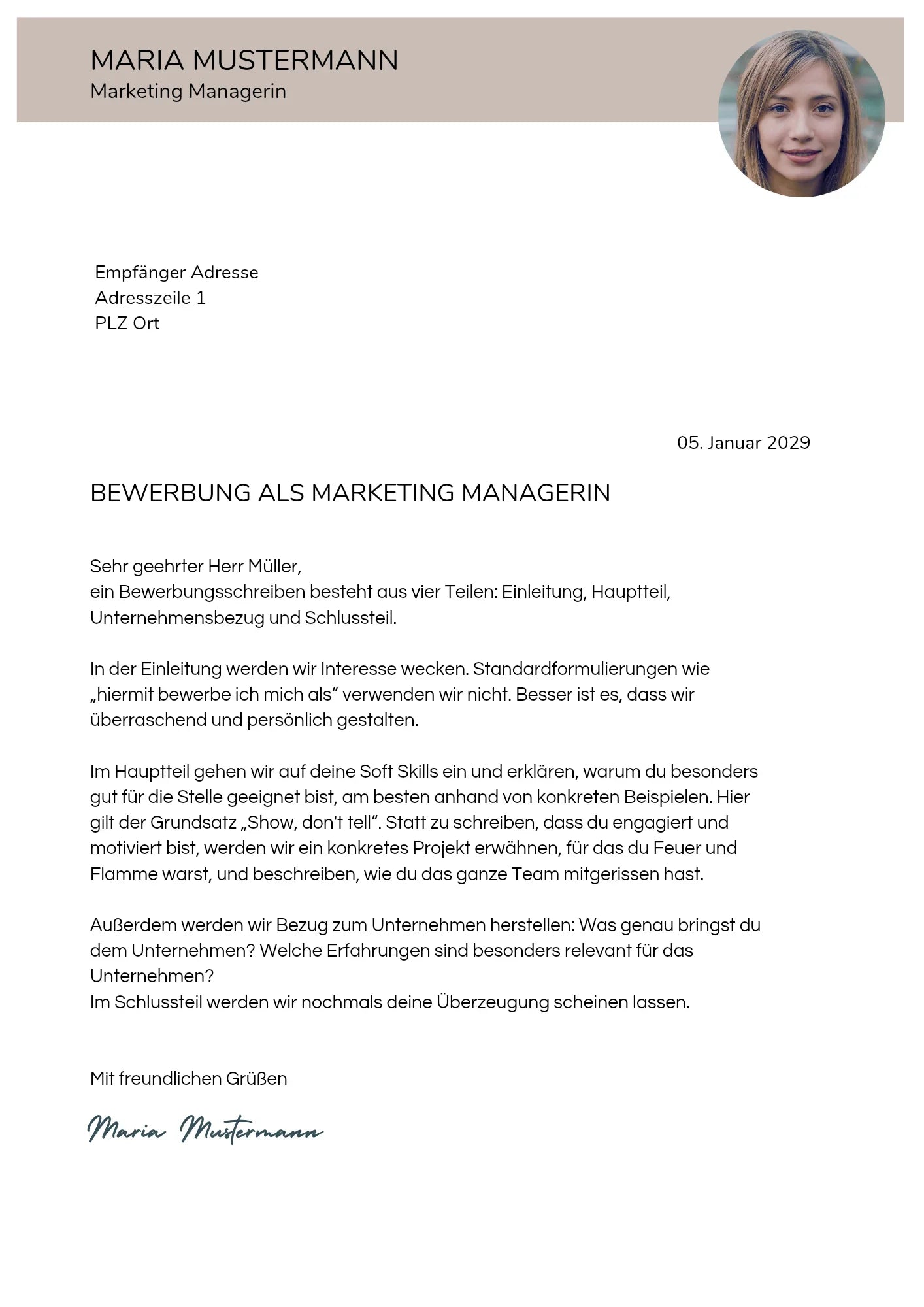 Bewerbungs-Set für Berufserfahrene #1 mit Deckblatt, Kurzprofil, Anschreiben und Lebenslauf - Die Bewerbungsschmiede