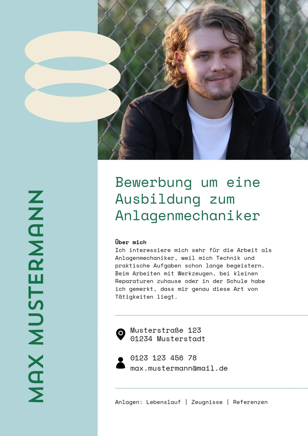 Bewerbungs-Set #1  für Auszubildende: Deckblatt, Anschreiben & Lebenslauf - Die Bewerbungsschmiede